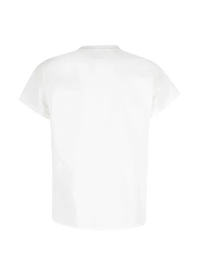 La Piscine Side-slit T-shirt In White