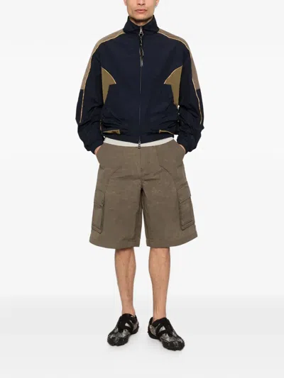 Andersson Bell Carpenter Cargo Shorts In Brown