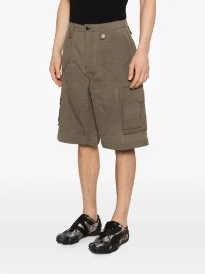 Andersson Bell Carpenter Cargo Shorts In Brown