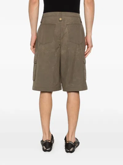 Andersson Bell Carpenter Cargo Shorts In Brown