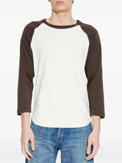 A.p.c. Raglan Long Sleeve T-shirt In Multi