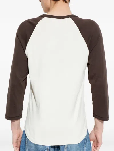 A.p.c. Raglan Long Sleeve T-shirt In Multi