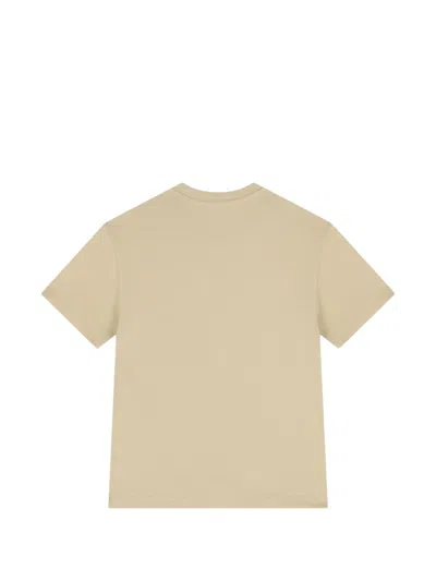 Msgm Logo-print T-shirt In Neutral