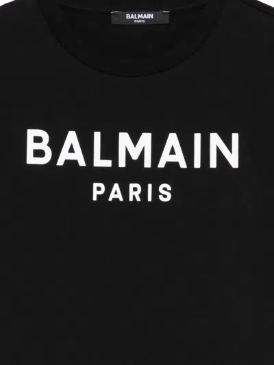 Balmain Logo-print T-shirt In Black