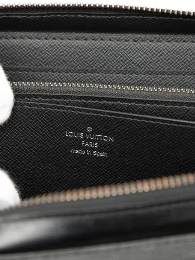 Pre-owned Louis Vuitton 2017 Monogram Eclipse Zippy Xl Wallet Long Wallets In Black