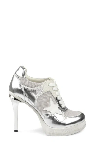 Zigi Stiletto Platform Pump In Silver