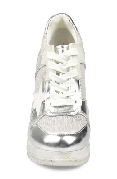 Zigi Stiletto Platform Pump In Silver