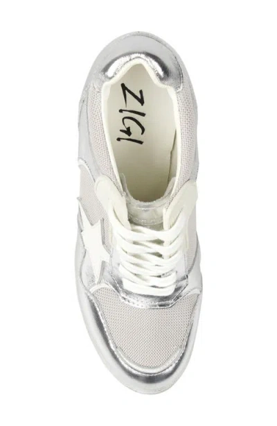 Zigi Stiletto Platform Pump In Silver