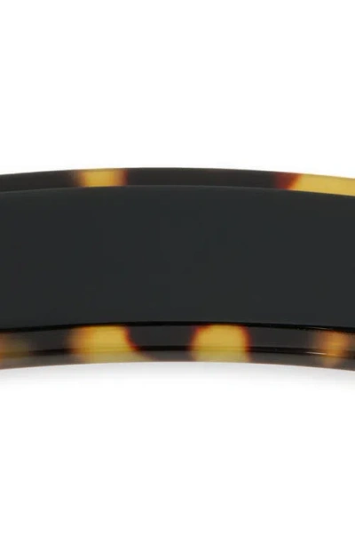 Alexandre De Paris Tortoiseshell Pattern Barrette In Brown