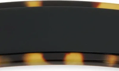 Alexandre De Paris Tortoiseshell Pattern Barrette In Brown