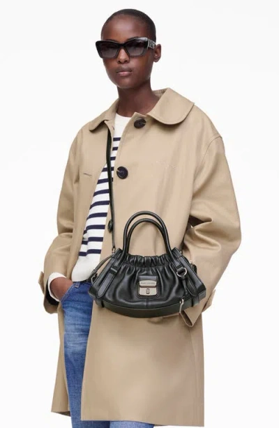 Marc Jacobs The Cristina Small Satchel Leather Cross-body Bag In Black