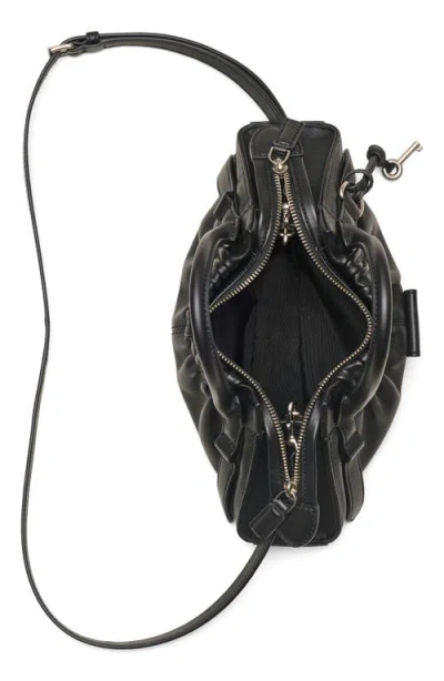 Marc Jacobs The Cristina Small Satchel Leather Cross-body Bag In Black