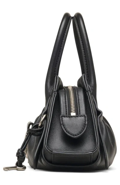 Marc Jacobs The Cristina Small Satchel Leather Cross-body Bag In Black