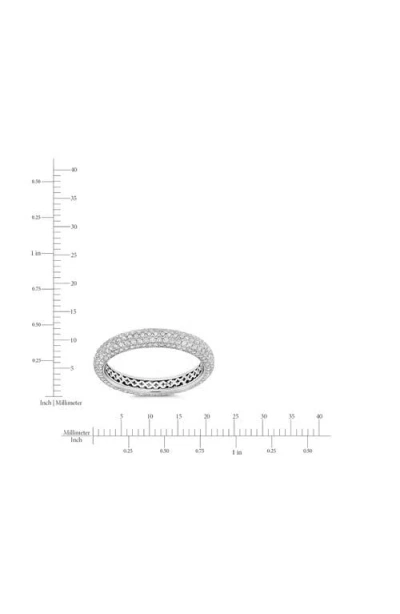 Crislu Chamonix Pavé Eternity Ring In Metallic
