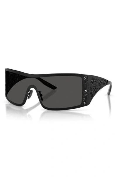 Dolce & Gabbana Shield-frame Sunglasses In Burgundy