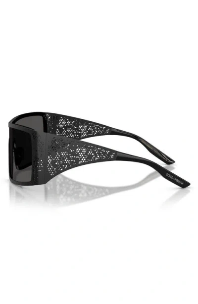 Dolce & Gabbana Shield-frame Sunglasses In Burgundy