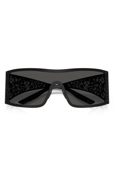 Dolce & Gabbana Shield-frame Sunglasses In Burgundy