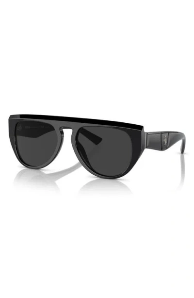 Scuderia Ferrari 56mm Polarized Pilot Sunglasses In Black