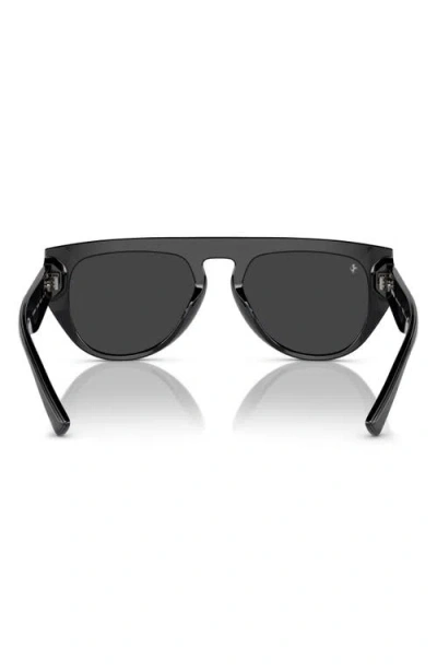 Scuderia Ferrari 56mm Polarized Pilot Sunglasses In Black