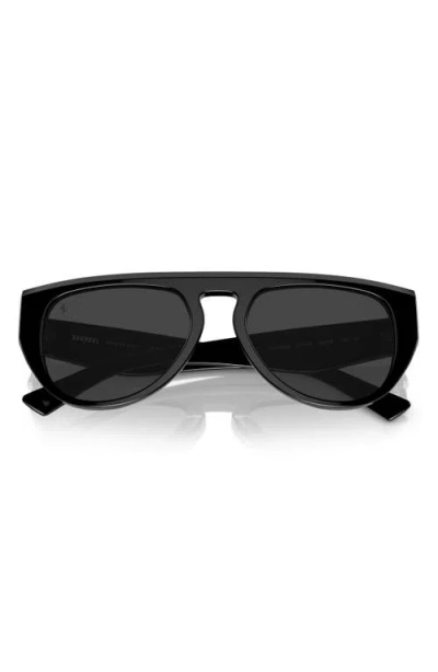 Scuderia Ferrari 56mm Polarized Pilot Sunglasses In Black