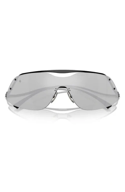 Scuderia Ferrari 138mm Rectangular Sunglasses In Gray