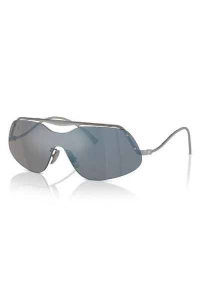 Scuderia Ferrari 138mm Rectangular Sunglasses In Metallic