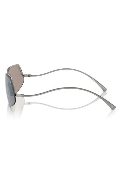 Scuderia Ferrari 138mm Rectangular Sunglasses In Metallic
