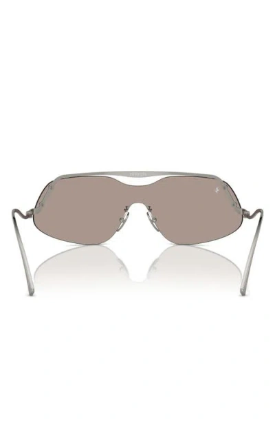 Scuderia Ferrari 138mm Rectangular Sunglasses In Metallic