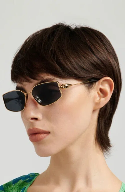 Etro 59mm Rectangular Sunglasses In Orange