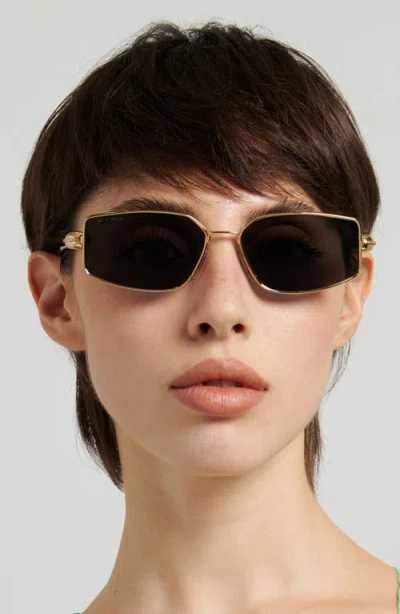 Etro 59mm Rectangular Sunglasses In Orange