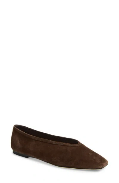 Tony Bianco Bianca Flats Espresso Suede In Multi
