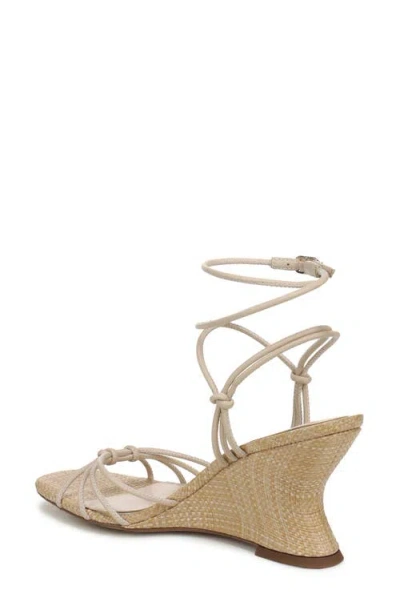 Sam Edelman Daxton Ankle Strap Wedge Sandal In Neutral