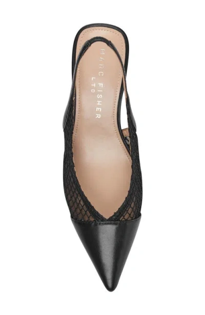 Marc Fisher Ltd Gipsi Pointed Toe Slingback Pump In Black