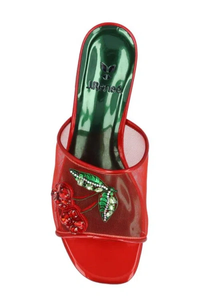J. Reneé Cherry Slide Sandal In Multi