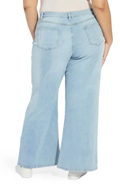Lyssé Lysse Iris Flat Front Wide Leg Jeans In Orange