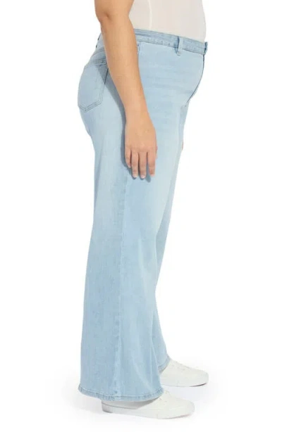 Lyssé Lysse Iris Flat Front Wide Leg Jeans In Orange
