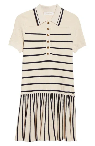 Zimmermann Kindred Spirit Luna Stripe Polo Minidress In Multi