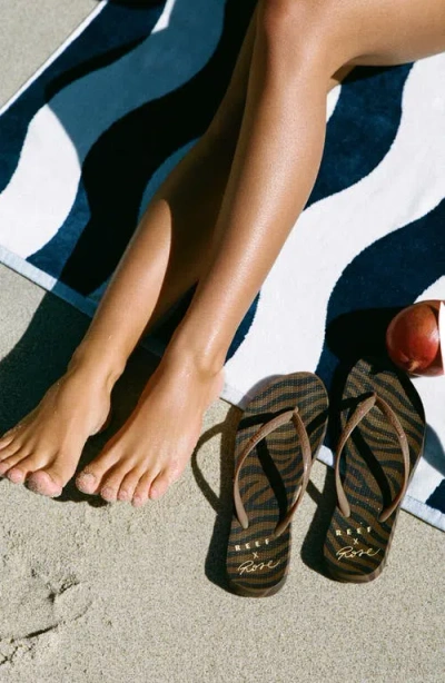 Slowtide Stripe Beach Towel In Multi