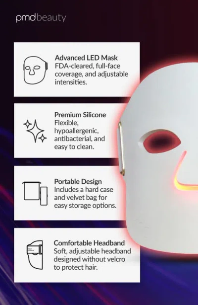 Pmd Led Light Therapy Mask In White