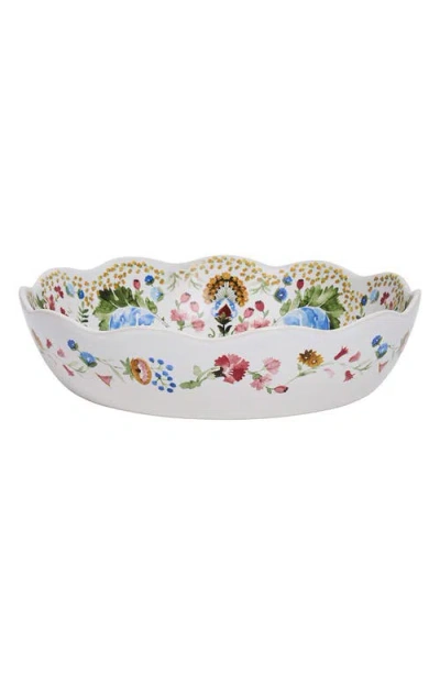 Juliska Sofia Scalloped Serving Bowl In Multi