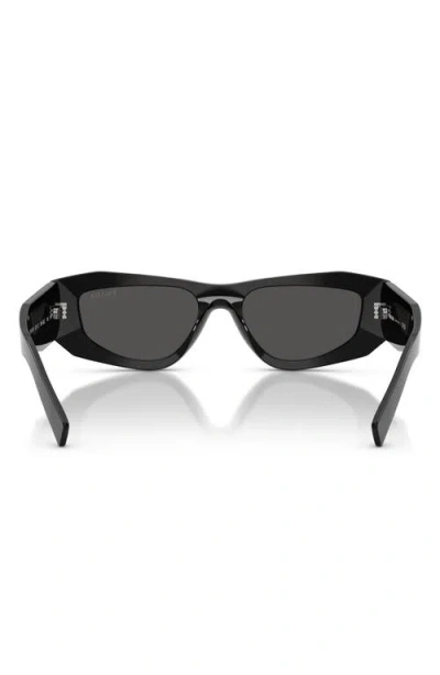 Prada Symbole Rectangular-frame Sunglasses In Gray