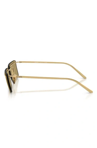 Prada 60mm Rectangular Sunglasses In Brown