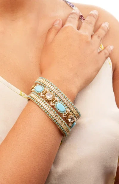 Deepa Gurnani Harva Bracelet In Multi