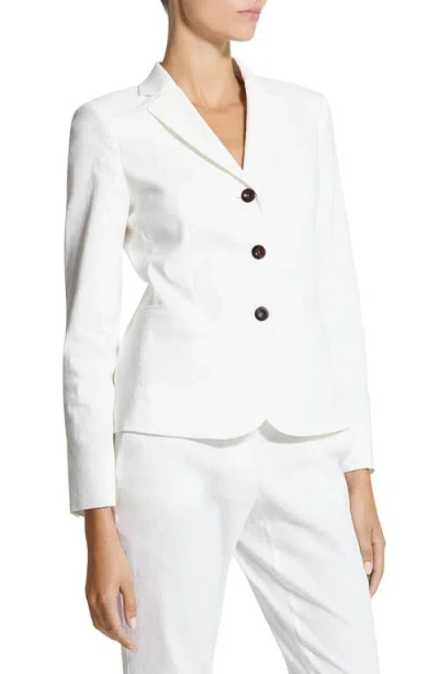 Theory Shrunken Three Button Blazer In White