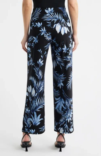 Anne Klein Pull-on Wide Leg Pants In Multi