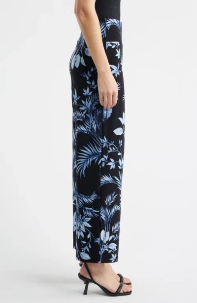 Anne Klein Pull-on Wide Leg Pants In Multi