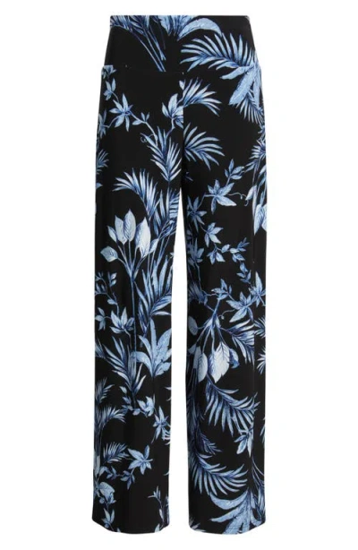 Anne Klein Pull-on Wide Leg Pants In Multi