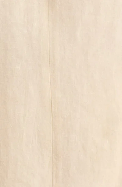 Percival Tailored Fit Solid Linen Blazer In Neutral