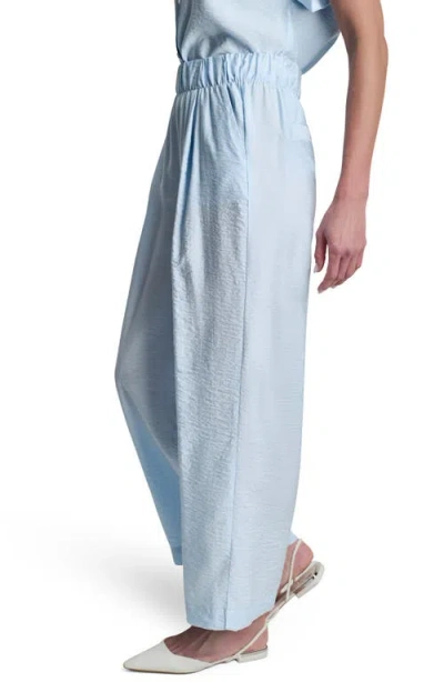 Dkny Rumpled Voile Pull-on Pants In Blue