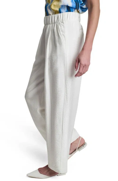 Dkny Rumpled Voile Pull-on Pants In White